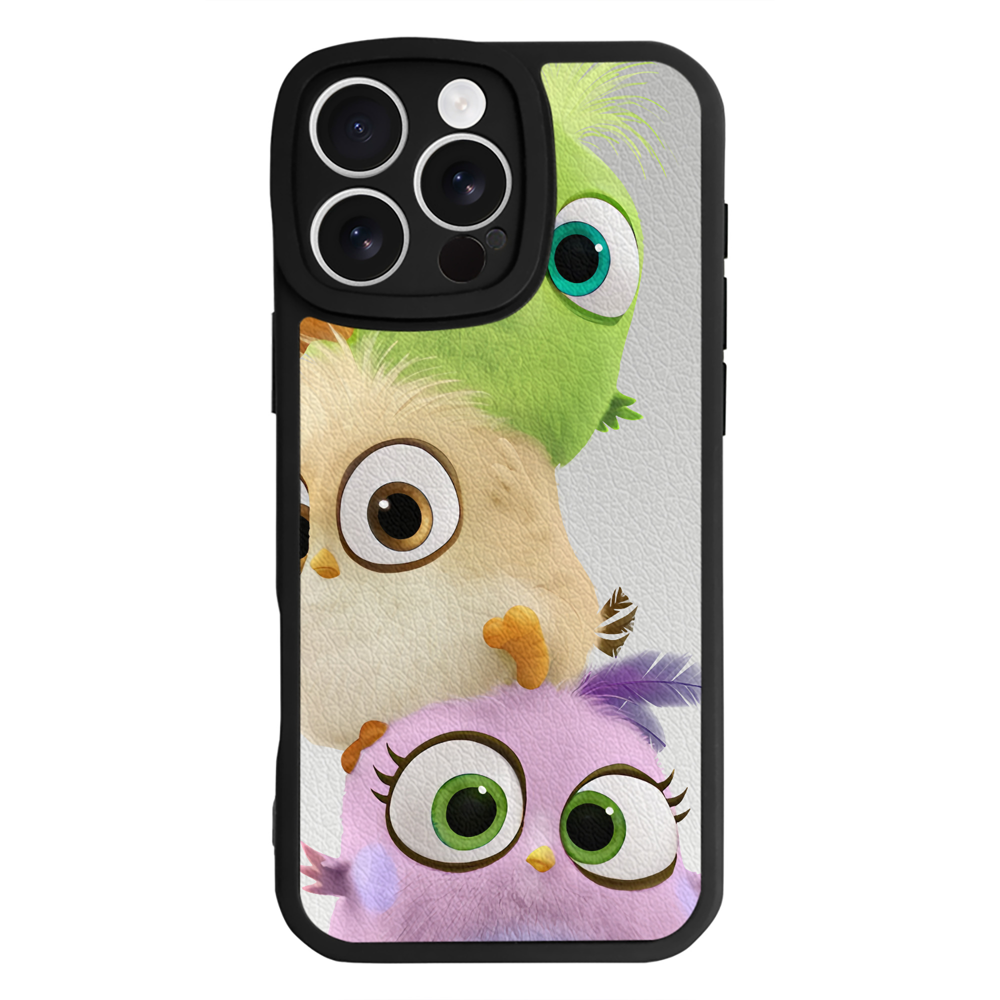 （画像用） Angry Birds アングリーバード 【iPhone 16シリーズ対応】シリコンスマホケース（レザー調） 材質：シリコン